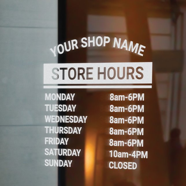 Minimal Business Name Store Hours Of Operation (Creator Uploaded)