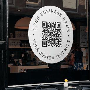 Minimal Business QR Code White Scannable