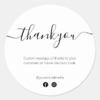 Minimal Business Thankyou Order Packaging