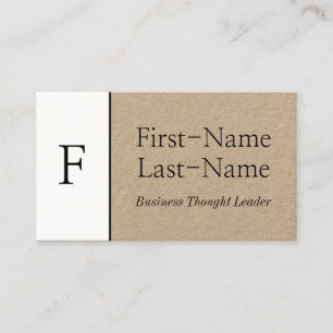 Minimal Business Thought Leader Profile Card