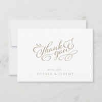 Minimal Calligraphy Elegant Script Thank You