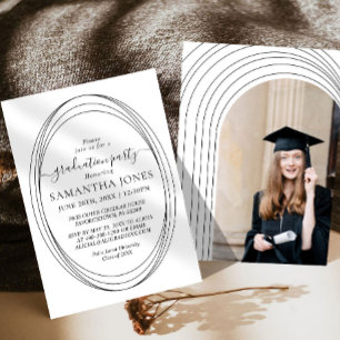 Minimal Calligraphy Graduation Invitation