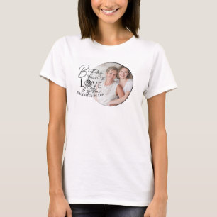 Minimal Calligraphy Photo Birthday Daughter-in-law T-Shirt