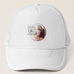 Minimal Calligraphy Photo Birthday Granddaughter Trucker Hat