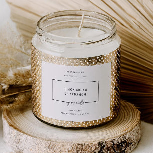 Minimal Candle Jar Sticker Product Label
