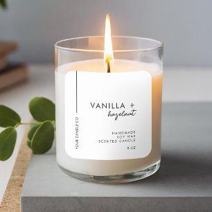 Minimal Candle Label