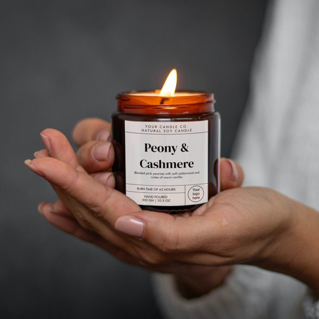 Minimal Candle Label Template Customisable Label (Creator Uploaded)