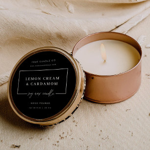 Minimal Candle Tin Sticker Business Product Label