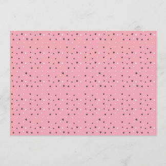 Minimal Cat Faces Pattern on Pink – Cute Pastel  Invitation