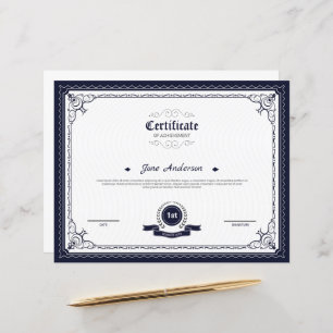 Minimal Certificate Template