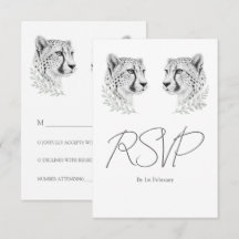 Minimal Cheetah Wedding Elegant Safari Style