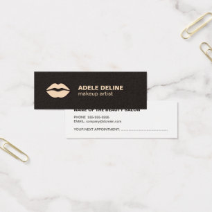 Minimal Chic Dark Grey Lips Makeup Appointment