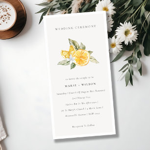 Minimal Chic Lemon Boho Botanical Wedding Invite