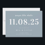 Minimal Chic Wedding Date Non-Photo Save The Date<br><div class="desc">Personalise this minimal chic design wedding save the date with all of your details.</div>