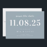 Minimal Chic Wedding Date Non-Photo Save The Date<br><div class="desc">Personalise this minimal chic design wedding save the date with all of your details.</div>