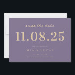 Minimal Chic Wedding Date Non-Photo Save The Date<br><div class="desc">Personalise this minimal chic design wedding save the date with all of your details.</div>