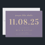 Minimal Chic Wedding Date Non-Photo Save The Date<br><div class="desc">Personalise this minimal chic design wedding save the date with all of your details.</div>