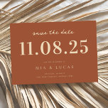 Minimal Chic Wedding Date Non-Photo Save The Date<br><div class="desc">Personalise this minimal chic design wedding save the date with all of your details.</div>
