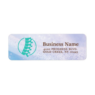 Minimal Chiropractor Packaging Label Return Address Label