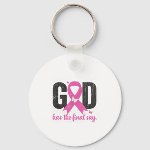 Minimal Christian God Final Say Breast Key Ring