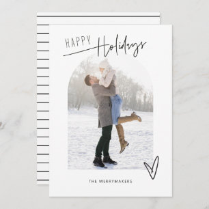 Minimal Christmas Arch Holiday Photo Card