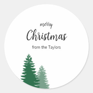 Minimal Christmas family sticker