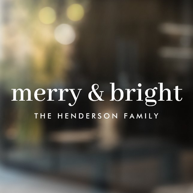 Minimal Christmas | Merry and Bright Simple White (Creator Uploaded)