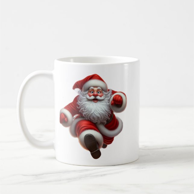 Minimal Christmas Mug | Line Art Tree | KaliraArts (Left)