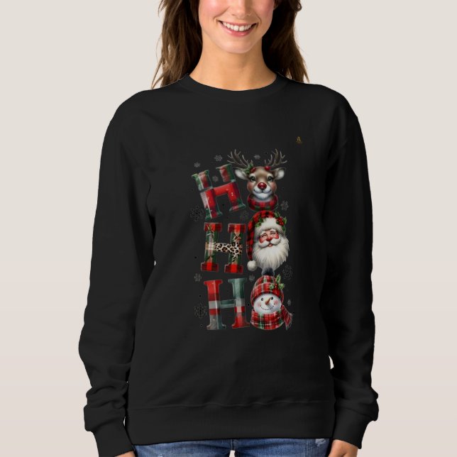 Minimal Christmas Sweatshirt | Modern Holiday Aest (Front)