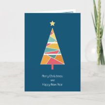 Minimal Christmas tree Christmas card