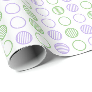 Minimal Circle Grid Pattern Wrapping Paper