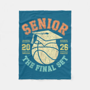 Minimal Class 2026 Senior Basketball Final Fleece Blanket