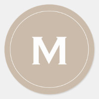 Minimal Classic Block Monogram