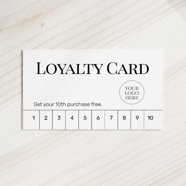 Minimal Classic Business Flat Loyalty Card (Creator Uploaded)