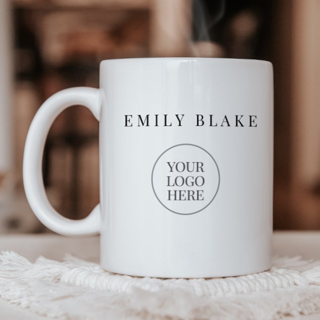 Minimal Classic Business  Mug With Logo (Creator Uploaded)