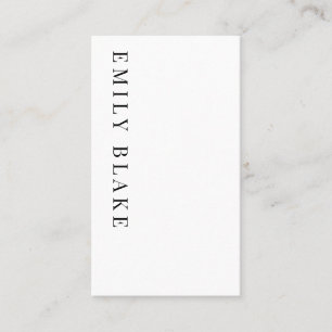 Minimal Classic Vertical Business Card