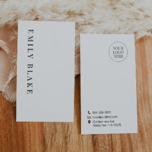 Minimal Classic Vertical Business Card