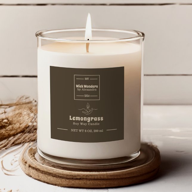 Minimal Classical Apothecary Candle Label (Creator Uploaded)