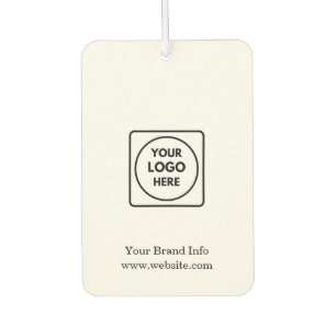 Minimal Clean   Custom Branded Business Logo  Car Air Freshener