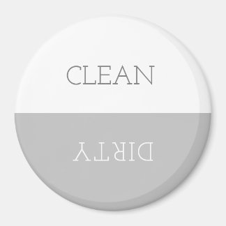Minimal Clean Dirty Dishwasher Sign Magnet