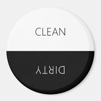 Minimal Clean Dirty Dishwasher Sign Magnet