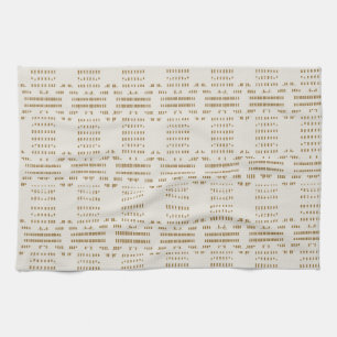 Minimal Coastal Abstract mudcloth boho rustic Tea Towel