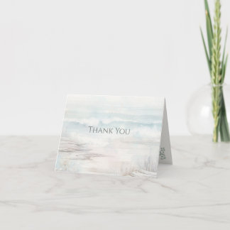 Minimal Coastal Thank You Card