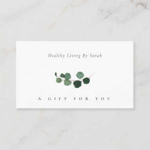 Minimal Coin Eucalyptus Foliage Gift Certificate