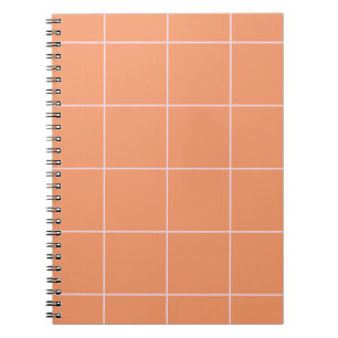 Minimal Color Grid Check Pattern Notebook