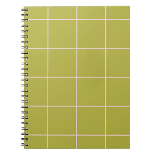 Minimal Color Grid Check Pattern Notebook