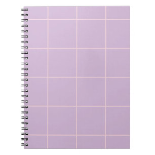 Minimal Color Grid Check Pattern Notebook