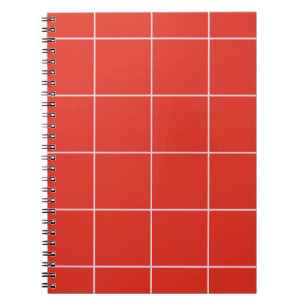 Minimal Color Grid Check Pattern Notebook