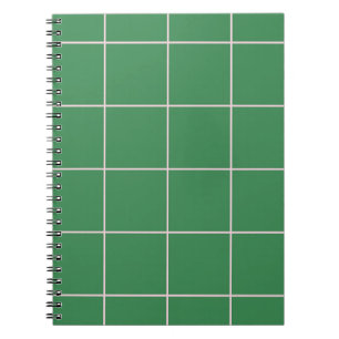 Minimal Color Grid Check Pattern Notebook