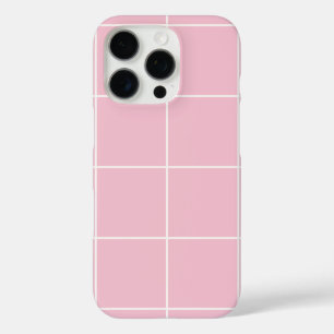 Minimal Colour Grid Check Pattern iPhone 16 Pro Case